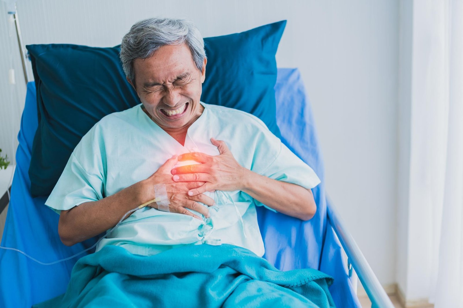 Older patient experiencing chest discomfort