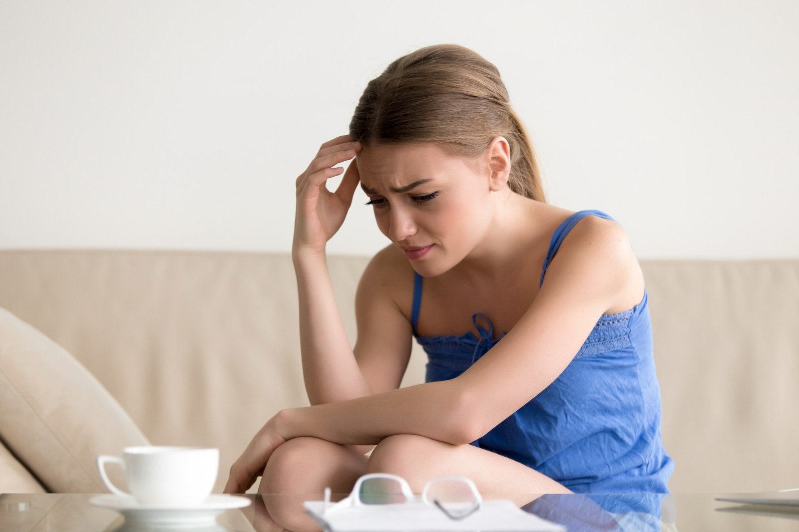 Patient reviewing healthcare paperwork